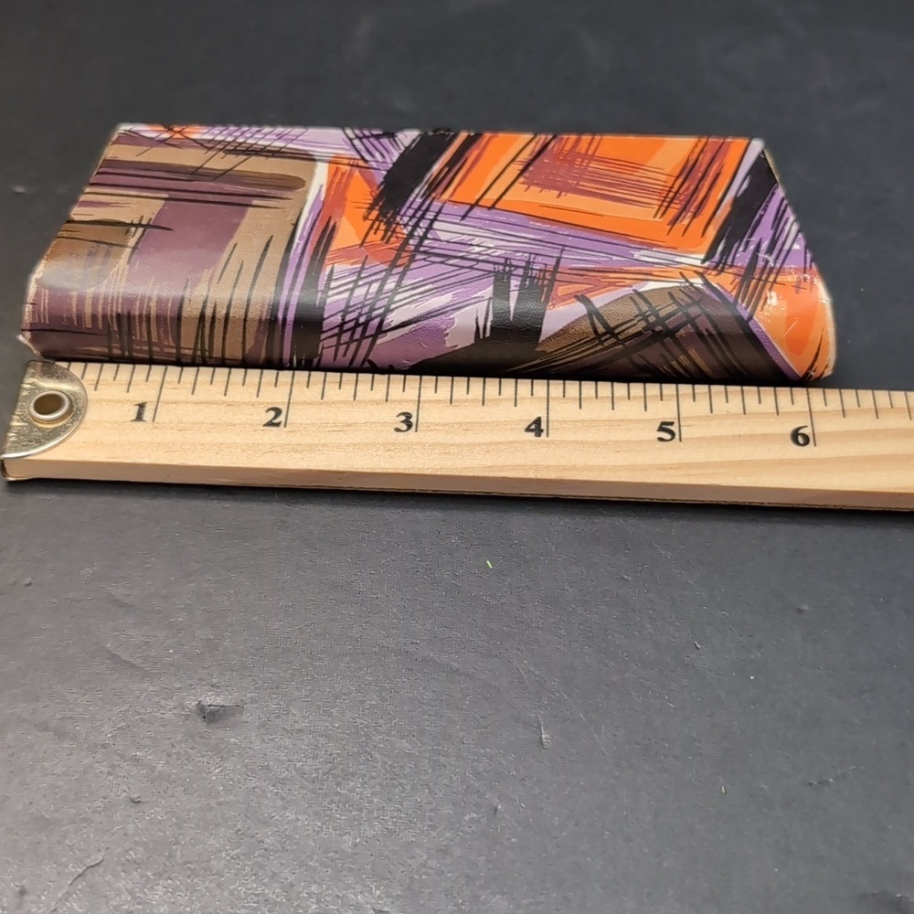 Vintage Mid-century Eyeglasses Case Multi-colored with Kiss Lock. - Picture 7 of 8